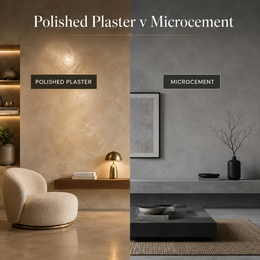 Microcement vs Polished Plaster: Which Is Right for You?