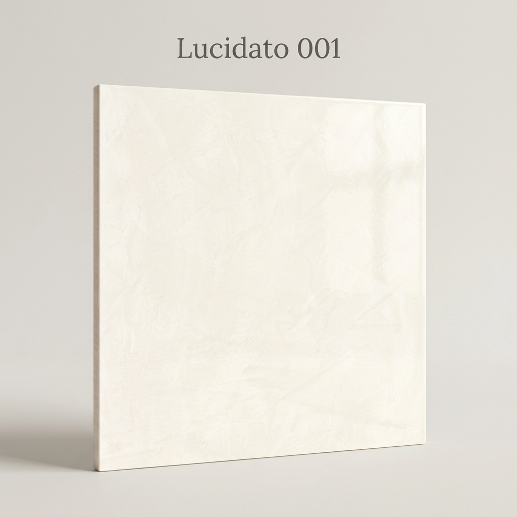 Lucidato 001 polished plaster sample board